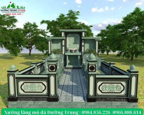 Bản vẽ 3D khu lăng mộ 01